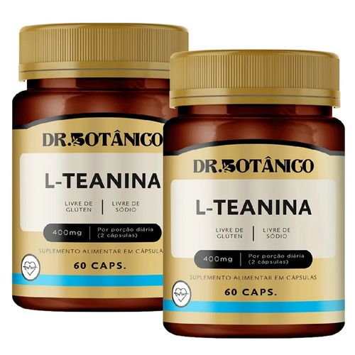 KIT 2 L-TEANINA 400MG 60CAPS DR. BOTANICO