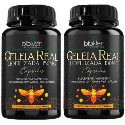KIT 2 GELEIA REAL LIOFILIZADA 400mg 60 Caps Bioklein