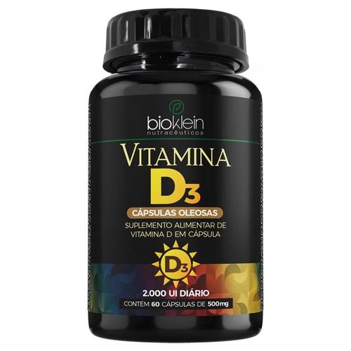OLEO VITAMINA D3 2000UI 430mg 60 CAPS. BIOKLEIN OLEO VITAMINA D3 2000UI 430mg 60 CAPS. BIOKLEIN