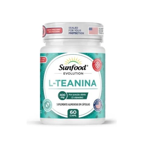 L-Teanina 400 mg 60 Cáps. Sunfood Evolution