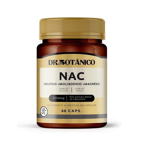 NAC (SELENIO + MOLIBDENIO + MAGNESIO) 600MG 60 CAPS DR. BOTANICO NAC (SELENIO + MOLIBDENIO + MAGNESIO) 600MG 60 CAPS DR. BOTANICO