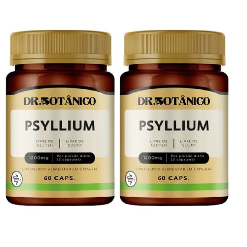 KIT 02 PSYLLIUM 1200MG 60CAPS DR. BOTANICO