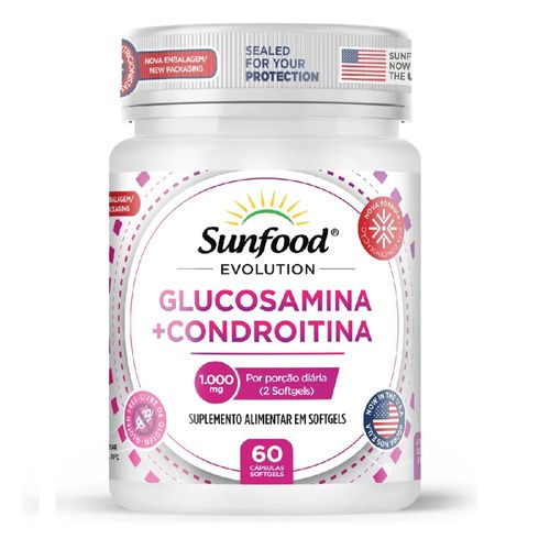 Glucosamina Condroitina 60 cáps. SunFood Evolution