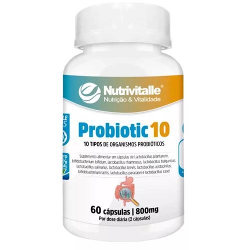 PROBIOTIC 10 800MG 60 CAPS NUTRIVITALLE