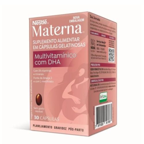 Suplemento Alimentar Materna Multivitamínico com DHA 30cps Suplemento Alimentar Materna Multivitamínico com DHA 30cps