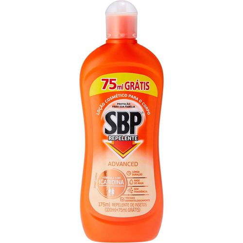 Repelente SBP Advanced Loção com Icaridina - 175ml Repelente SBP Advanced Loção com Icaridina - 175ml