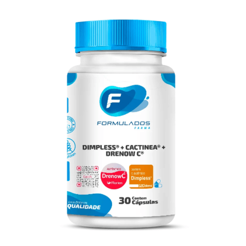 Dimpless® 40mg + Cactinea® 500mg + Drenow C® 500mg 30 Cápsulas
