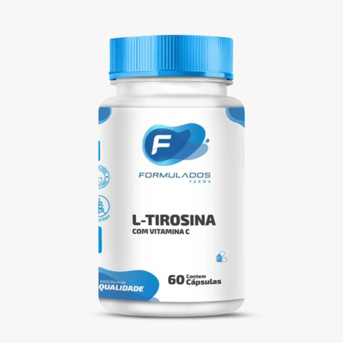 L Tirosina 150mg + Vitamina C 200mg - 60 Cápsulas