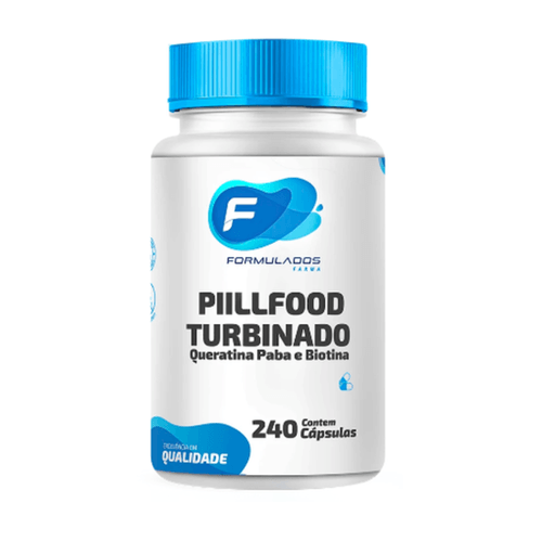 Pill Food Turbinado Com Queratina, Paba, Biotina - 240 Cápsulas