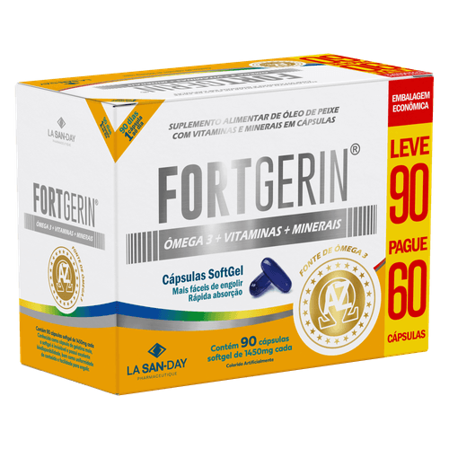 Fortgerin AZ + Ômega (90 Cápsulas)