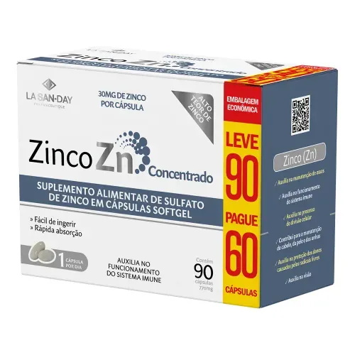 Zinco Concentrado (90 Cápsulas) Zinco Concentrado (90 Cápsulas)