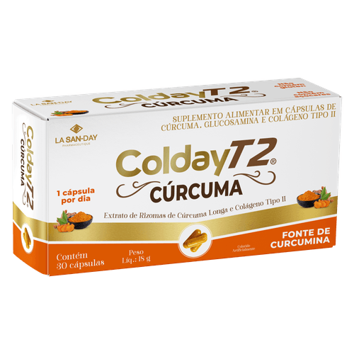 Colday T2 Cúrcuma - 30 Cápsulas