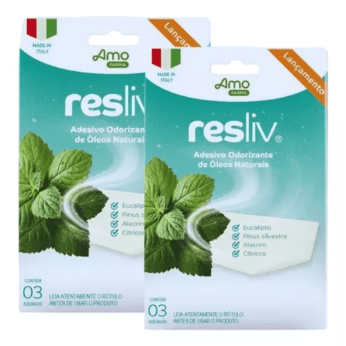 Adesivo Odorizante para a Respiração Resliv – 6 unidades