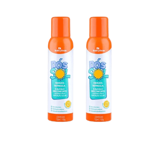 Kit: Pós Sol Infantil Refrescante 150 ml Babydeas 2 Unidades