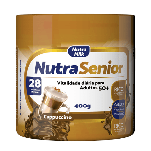 Nutra Senior Adulto 50+ Cappuccino 400g NutraMilk Nutra Senior Adulto 50+ Cappuccino 400g NutraMilk