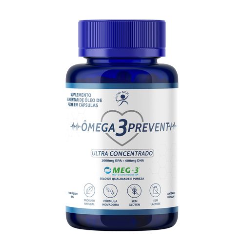 Ômega 3 Prevent Ultra Concentrado Meg-3 1.000 Epa 400 Dha 60 Caps Nutriage