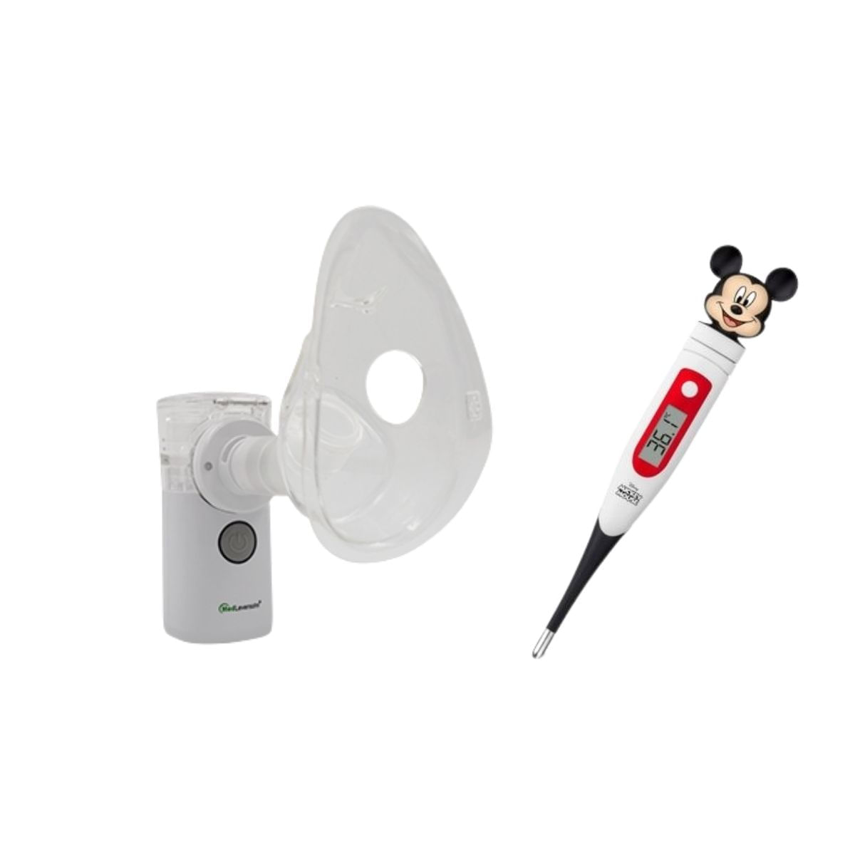 Nebulizador Ultrassônico + Termômetro Digital Mickey