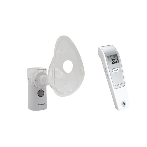 Nebulizador Ultrassônico + Termômetro Infravermelho sem Contato Nebulizador Ultrassônico + Termômetro Infravermelho sem Contato