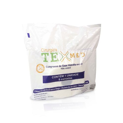 Compressa Gaze 7,5x7,5cm 13 Fios 500 Unid Texmed Compressa Gaze 7,5x7,5cm 13 Fios 500 Unid Texmed