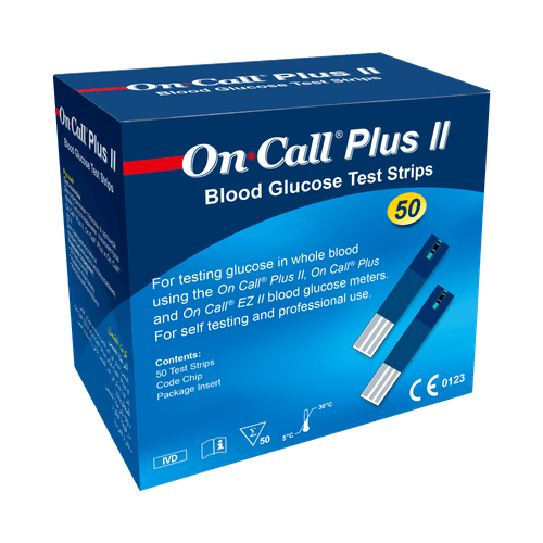 50 Tiras de Glicose On Call Plus II