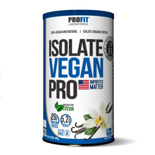 Proteína Isolate Vegan Pro 480g Baunilha Profit Proteína Isolate Vegan Pro 480g Baunilha Profit