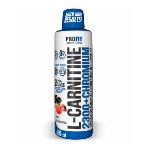 L-Carnitina 2300 com Picolinato de Cromo 480ml Açaí com Guaraná Profit