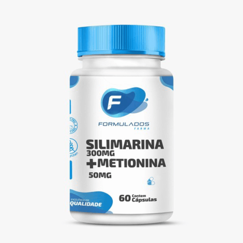 Silimarina 300mg + Metionina 50mg 60 Cápsulas