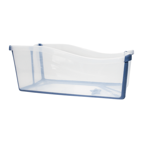Banheira Infantil Portátil Dobrável Transparente Azul - Clingo Banheira Infantil Portátil Dobrável Transparente Azul - Clingo