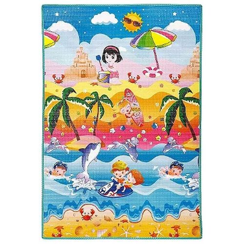Tapete Rolo Menina Praia Dupla Face 180x200cm ABC Tapete Rolo Menina Praia Dupla Face 180x200cm ABC