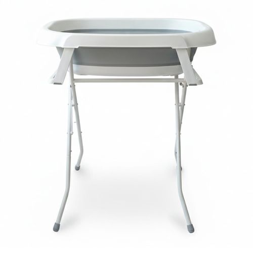 Banheira de Bebê Dobrável Portátil até 35 Litros com Suporte e Almofada de Banho Cinza - Mollie Baby Banheira de Bebê Dobrável Portátil até 35 Litros com Suporte e Almofada de Banho Cinza - Mollie Baby