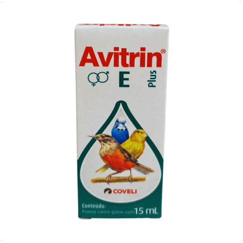 AVITRIN E PLUS 15ML COVELI SUPLEMENTO PARA AVES E PÁSSAROS