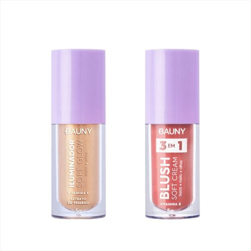 Kit Bauny Iluminador Liquido Sunshine + Blush Líquido Sunny Kit Bauny Iluminador Liquido Sunshine + Blush Líquido Sunny