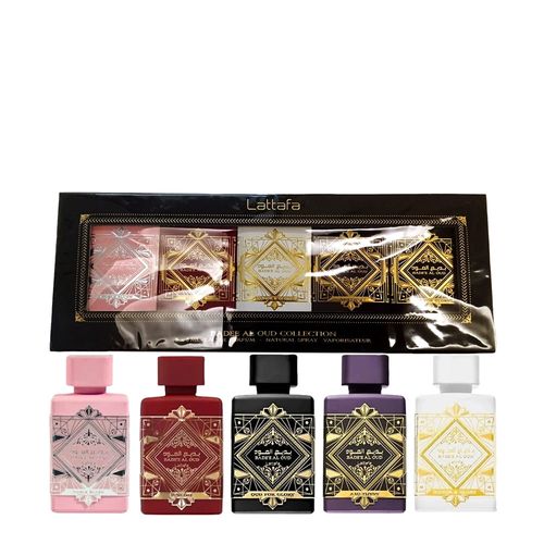 Kit Lattafa Mini Badee Al Oud Collection Unissex - Edp 5x5ml NULO