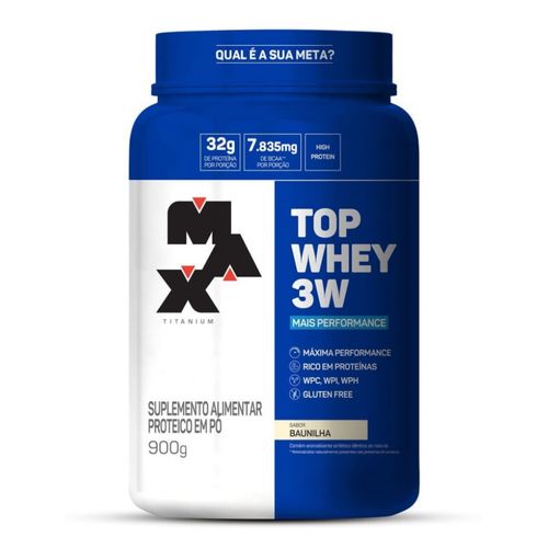 Top Whey 3W (900g) - Sabor: Mais Performance - Baunilha Top Whey 3W (900g) - Sabor: Mais Performance - Baunilha