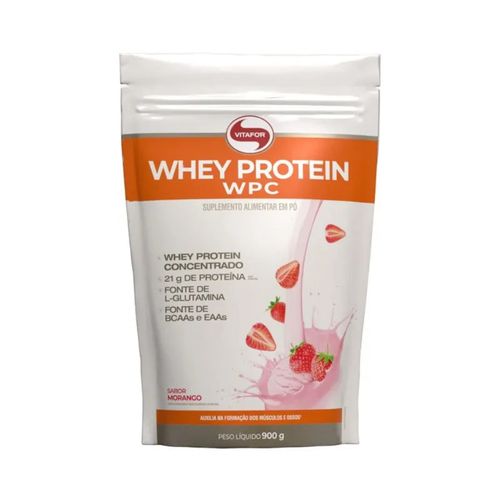 Whey Protein WPC Refil (900g) - Sabor: Morango Whey Protein WPC Refil (900g) - Sabor: Morango