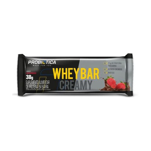 Whey Bar Creamy (38g) - Sabor: Morango Whey Bar Creamy (38g) - Sabor: Morango