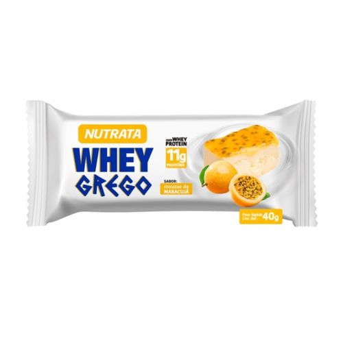 Whey Grego Bar (40g) - Sabor: Mousse de Maracujá Whey Grego Bar (40g) - Sabor: Mousse de Maracujá