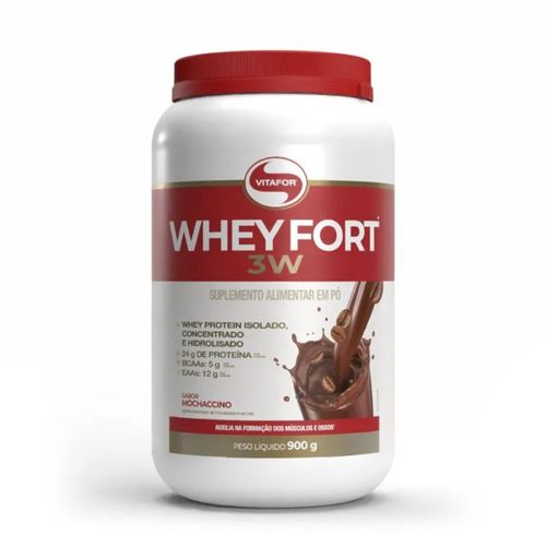 Whey Fort 3W (900g) - Sabor: Mocaccino