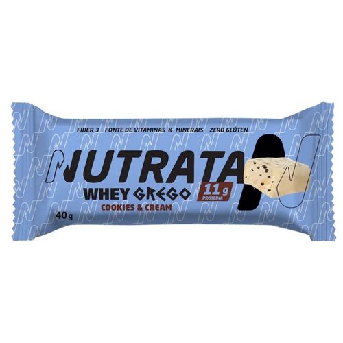 Whey Grego Bar (40g) - Sabor: Cookies e Cream