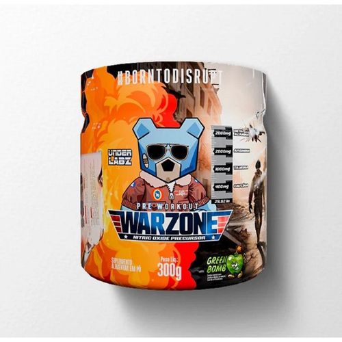 Warzone Pre Workout (300g) - Sabor: Green Bomb
