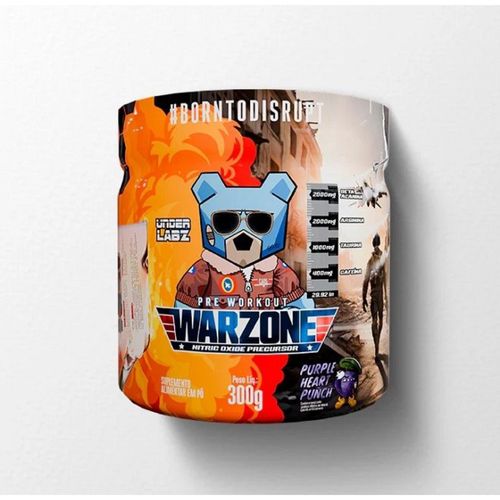Warzone Pre Workout (300g) - Sabor: Purple Heart Punch Warzone Pre Workout (300g) - Sabor: Purple Heart Punch