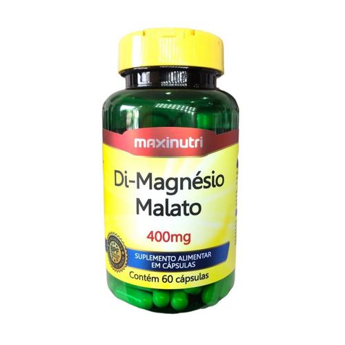 Di-Magnésio Malato 400mg (60 caps) - Padrão: Único