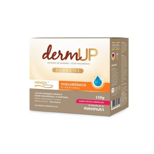 DermUP Supreme Verisol + Ácido Hialurônico (30 Sachês 5g) - Sabor: Frutas Vermelhas