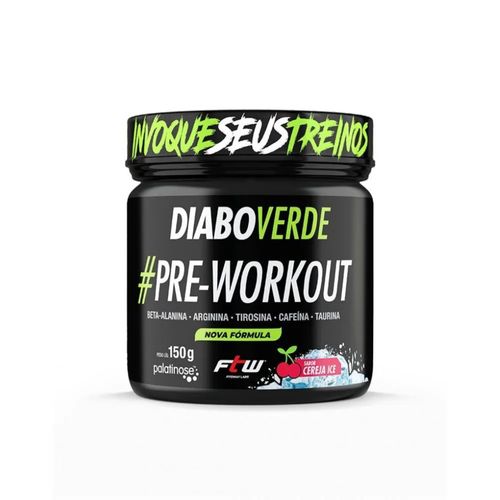 Diabo Verde Pre-Workout (150g) - Sabor: Cereja Ice