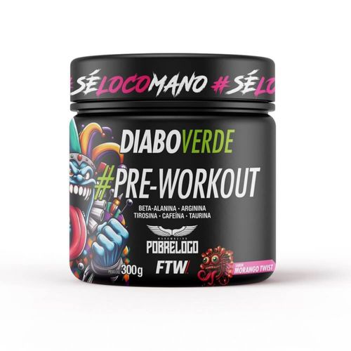 Diabo Verde Pre-Workout (300g) - Sabor: Morango Twist