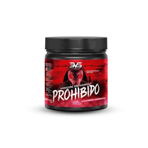 Prohibido HardCore Pre Workout (180g) - Sabor: Strawberry Margarita Prohibido HardCore Pre Workout (180g) - Sabor: Strawberry Margarita