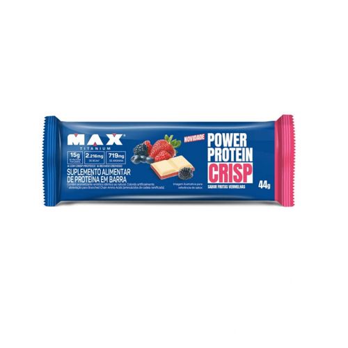 Power Protein Crisp Bar (44g) - Sabor: Frutas Vermelhas Power Protein Crisp Bar (44g) - Sabor: Frutas Vermelhas