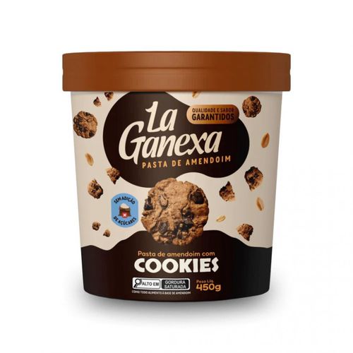 Pasta de Amendoim Integral Gourmet (450g) - Sabor: Cookies (nova embalagem)