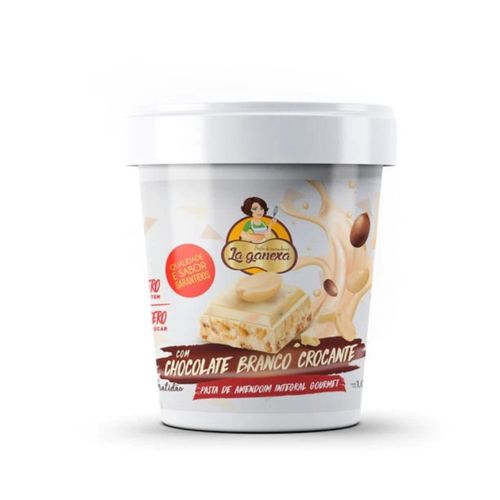 Pasta de Amendoim Integral Gourmet (1,05kg) - Sabor: com Chocolate Branco Crocante