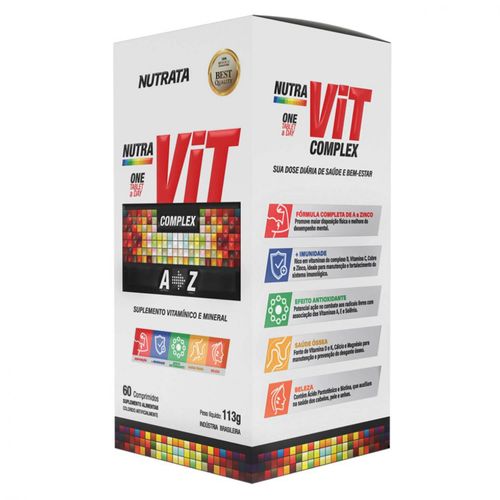 Nutra Vit Complex 1800mg (60 tabs) - Padrão: Único Nutra Vit Complex 1800mg (60 tabs) - Padrão: Único
